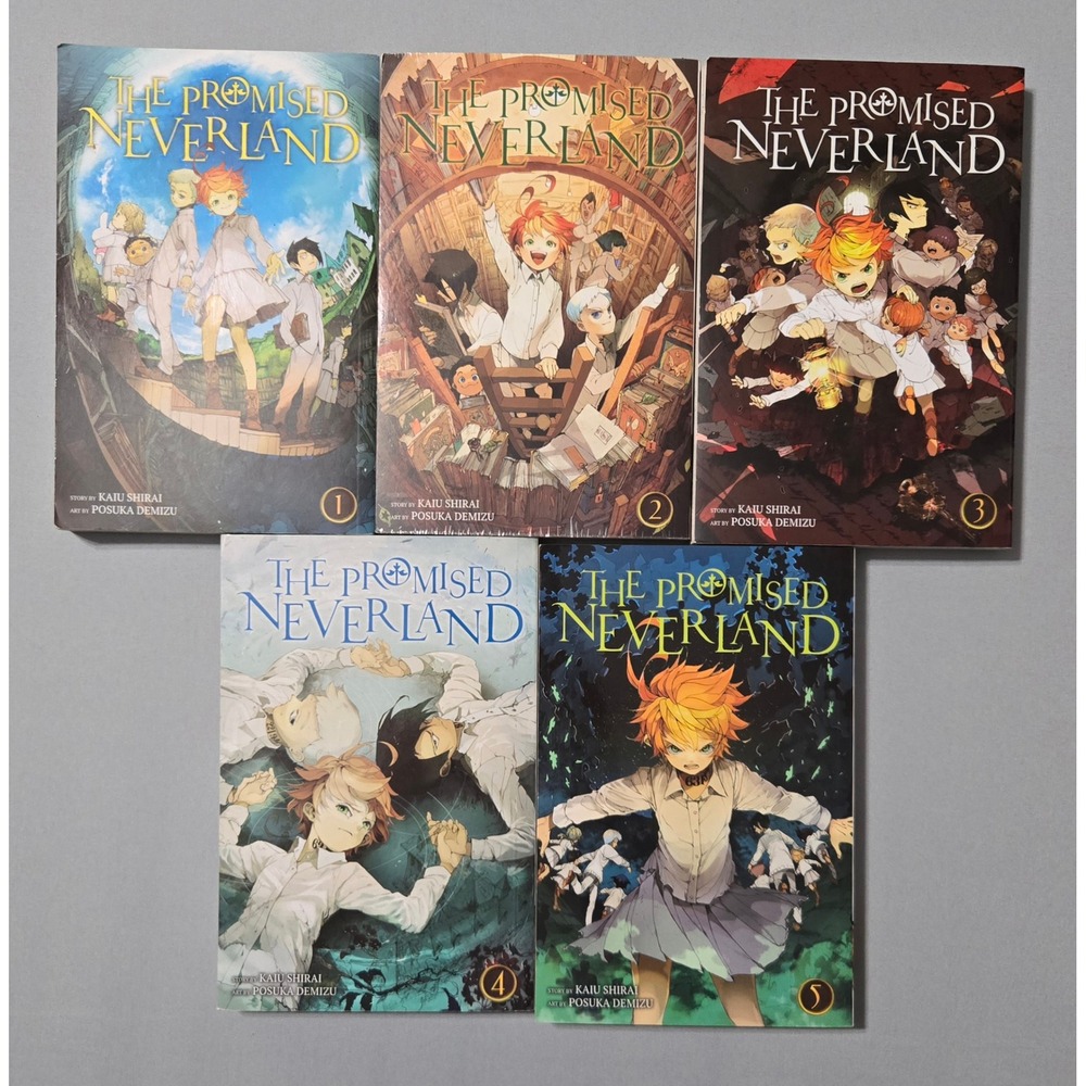 The Promised Neverland Manga Volumes 1-5 Kaiu Shirai Posuka Demizu Viz Media